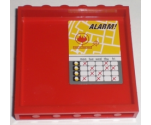 Panel 1 x 6 x 5 with 'ALARM!' and Schedule Pattern (Sticker) - Set 7208