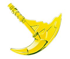 Minifigure, Weapon Sickle with Trailing Energy Effect