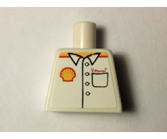 Torso Shirt with Shell Logo and 'V-Power' over Pocket Pattern (Sticker)