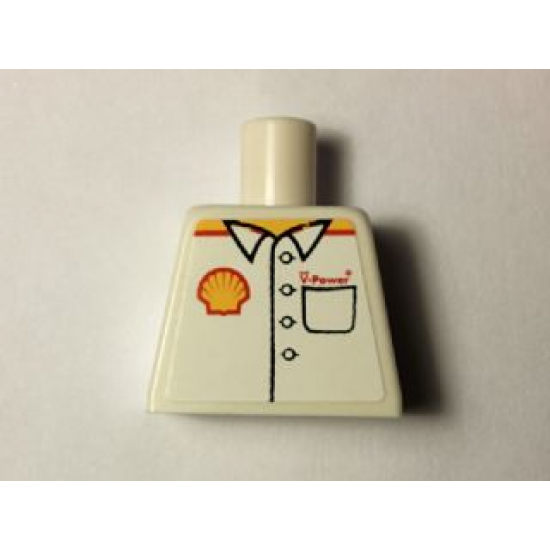 Torso Shirt with Shell Logo and 'V-Power' over Pocket Pattern (Sticker)