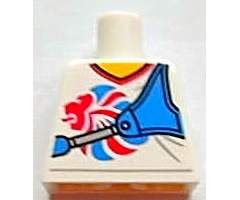 Torso V-Neck Shirt with Team GB Logo and Blue Bow Holder Pattern