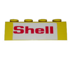 Brick 1 x 4 with 'Shell' Pattern (Sticker) - Set 1469