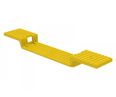 Train Base 6 x 34 Split-Level with Bottom Tubes