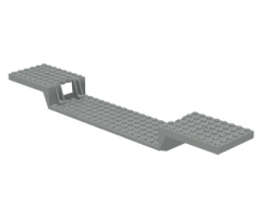 Train Base 6 x 34 Split-Level with Bottom Tubes