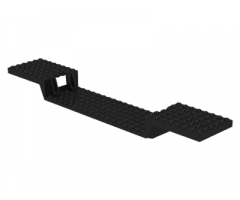 Train Base 6 x 34 Split-Level with Bottom Tubes