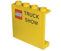 Panel 1 x 4 x 3 with LEGO Logo and 'TRUCK SHOW' Pattern (Sticker) - Set 2148