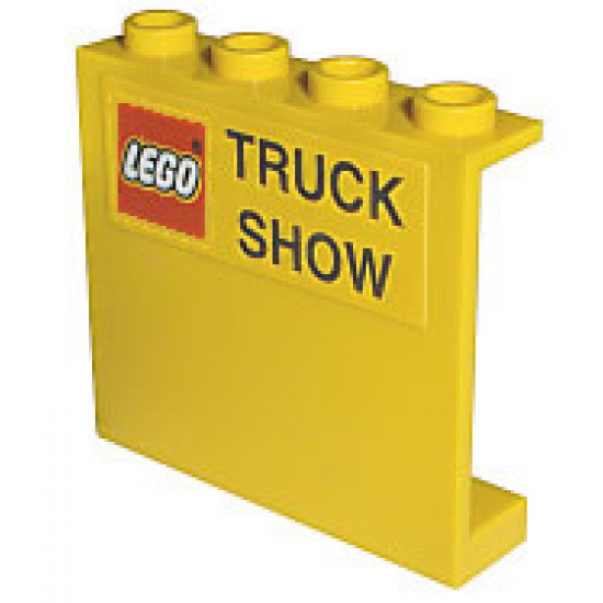 Panel 1 x 4 x 3 with LEGO Logo and 'TRUCK SHOW' Pattern (Sticker) - Set 2148