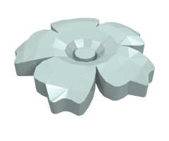 Friends Accessories Hair Decoration, Flower with Serrated Petals and Pin