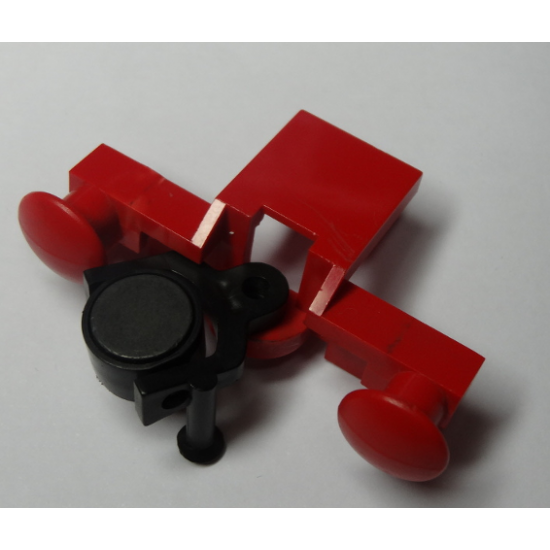 Train Buffer Beam with Black Train Coupling with Pin and Black Magnet Cylindrical (4022 / 4023 / 73092)