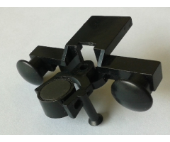 Train Buffer Beam with Black Train Coupling with Pin and Black Magnet Cylindrical (4022 / 4023 / 73092)