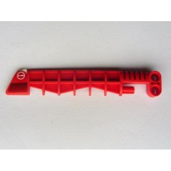 Bionicle Weapon Aero Slicer with White Exclamation Mark and Black Faded Pattern Right Side (Sticker) - Set 7701