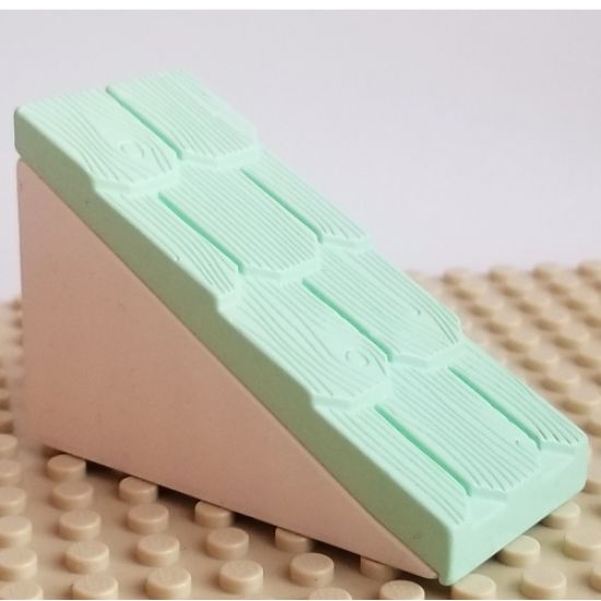 Duplo, Building Roof Sloped 33 2 x 4 Shingled (Undetermined Base Color)