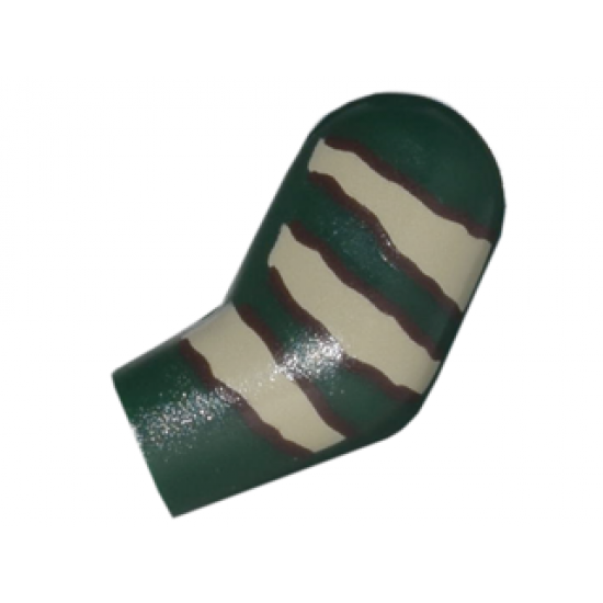 Arm, Left with Tan Stripes Pattern