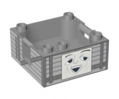 Duplo Container Box 4 x 4 with Studs on Corners with Thomas & Friends Truck Face Pattern