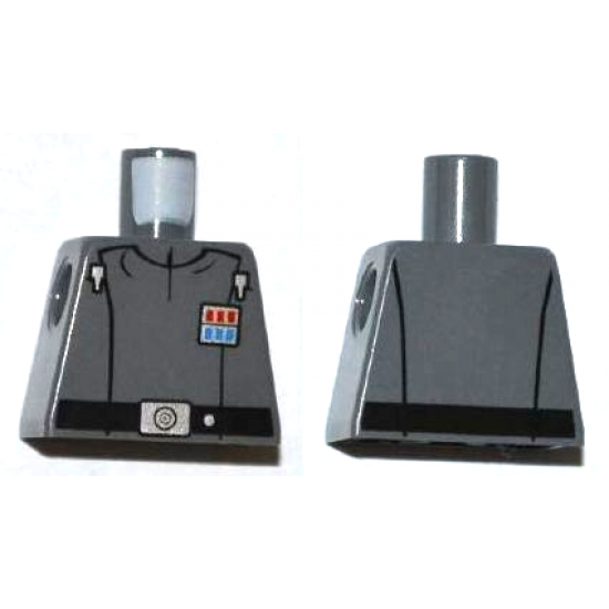 Torso SW Imperial Officer 1 (Commander) with Black Belt Pattern