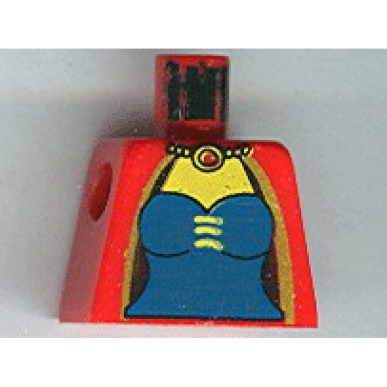 Torso Castle Knights Kingdom Blue Corset and Necklace Pattern (Maiden)