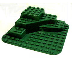 Duplo, Baseplate Raised 12 x 12 with Three Level Corner