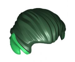 Minifigure, Hair Swept Back with Pointed Green Ears Pattern