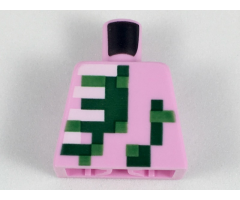 Torso Pixelated Zombie Pigman Pattern