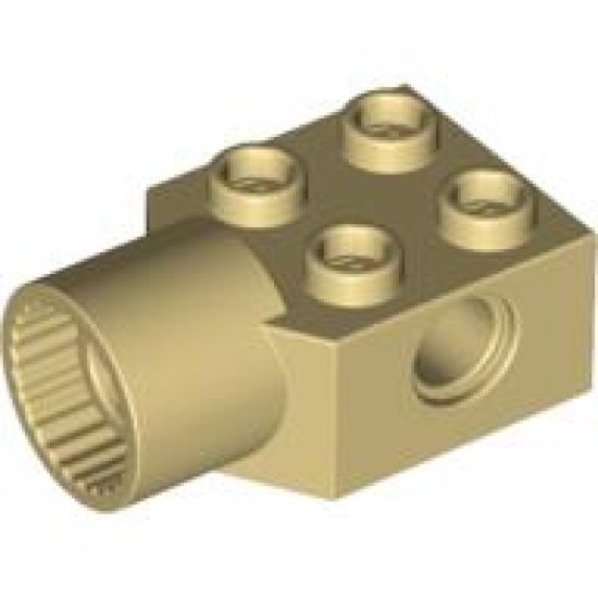 Technic, Brick Modified 2 x 2 with Pin Hole, Rotation Joint Socket