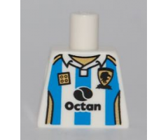 Torso Soccer Octan Logo and Light Blue Stripes Pattern