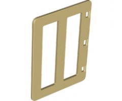 Duplo, Building Door / Window Pane 1 x 4 x 4 with Two Panes