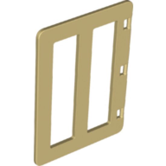 Duplo, Building Door / Window Pane 1 x 4 x 4 with Two Panes
