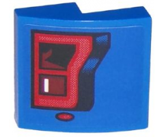 Slope, Curved 2 x 2 with Ford F150 Raptor Taillight Pattern Model Right Side (Sticker) - Set 75875
