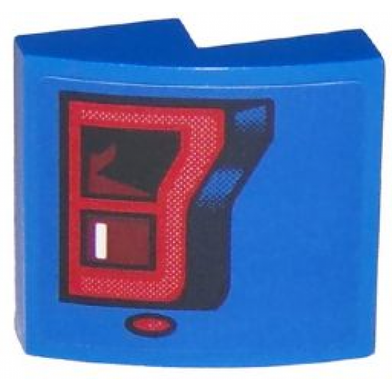 Slope, Curved 2 x 2 with Ford F150 Raptor Taillight Pattern Model Right Side (Sticker) - Set 75875