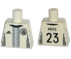Torso Soccer Shirt with adidas Logo, 4 Stars and Eagle Front, 'KRUSE 23' Back Pattern
