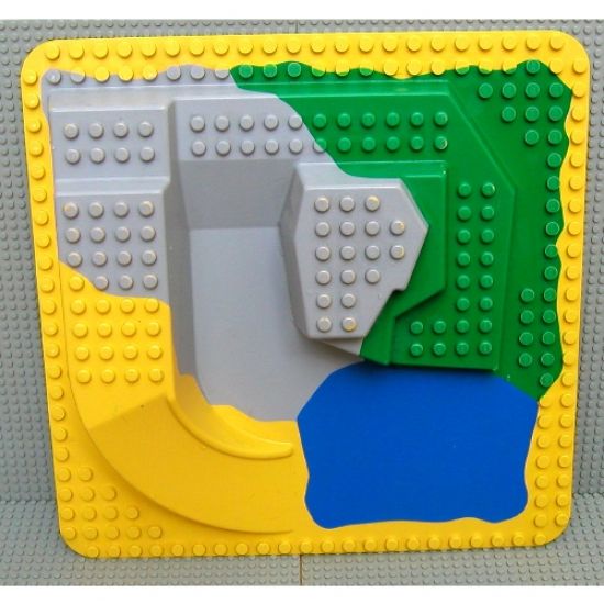 Duplo, Baseplate Raised 24 x 24 Four Level with Lake (Zoo Sets)