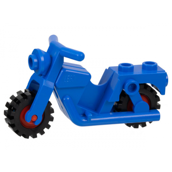 Riding Cycle Motorcycle Town with Red Wheels