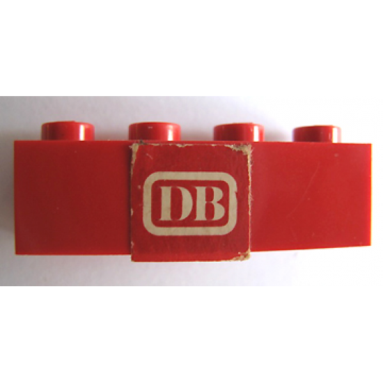 Brick 1 x 4 with 'DB' Pattern (Sticker) - Set 164