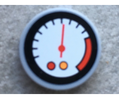 Tile, Round 2 x 2 with Tachometer Pattern (Sticker) - Set 8051