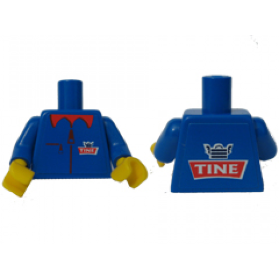 Torso Tine Logo Pattern (Stickers) / Blue Arms / Yellow Hands