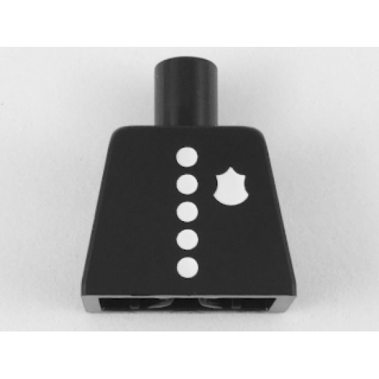 Torso Police with Classic Badge and 5 Buttons Pattern
