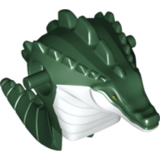 Torso/Head Alien, Leatherhead White Chest Pattern
