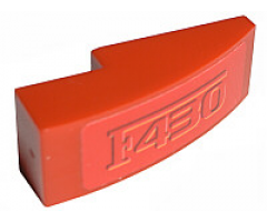 Slope, Curved 3 x 1 with 'F430' Pattern (Sticker) - Set 8671