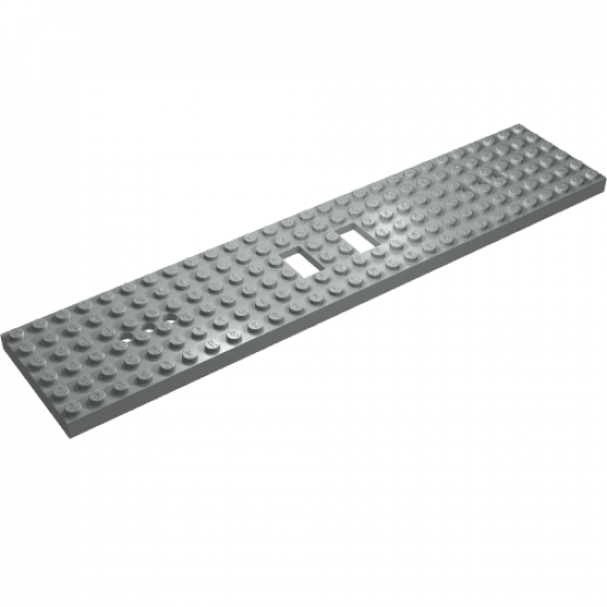 Train Base 6 x 28 with 6 Round Holes Each End