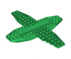 Aircraft Fuselage 4 x 16 x 1 with 2 x 10 Recessed Center and 8 x 4 Wings with Cutaways, 9 Holes