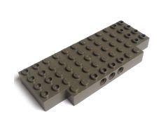 Brick, Modified 5 x 12 with Two 1 x 2 Cutouts, 3 Holes on Side