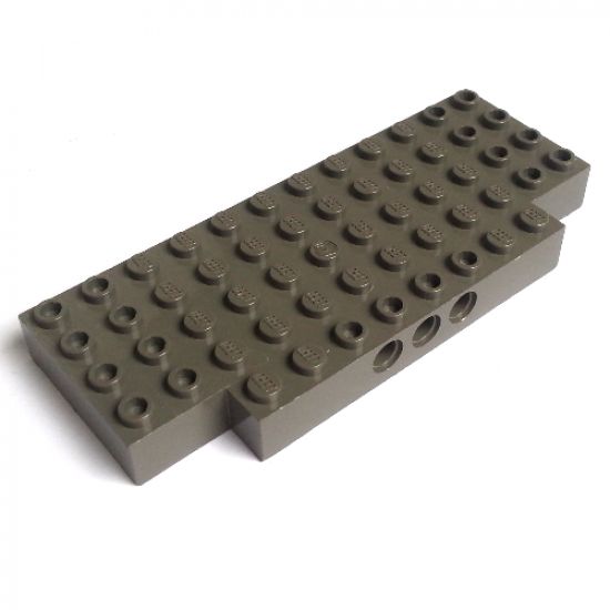 Brick, Modified 5 x 12 with Two 1 x 2 Cutouts, 3 Holes on Side
