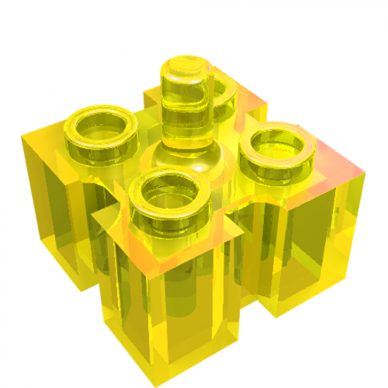 Brick, Modified 2 x 2 with Grooves and Top Peg