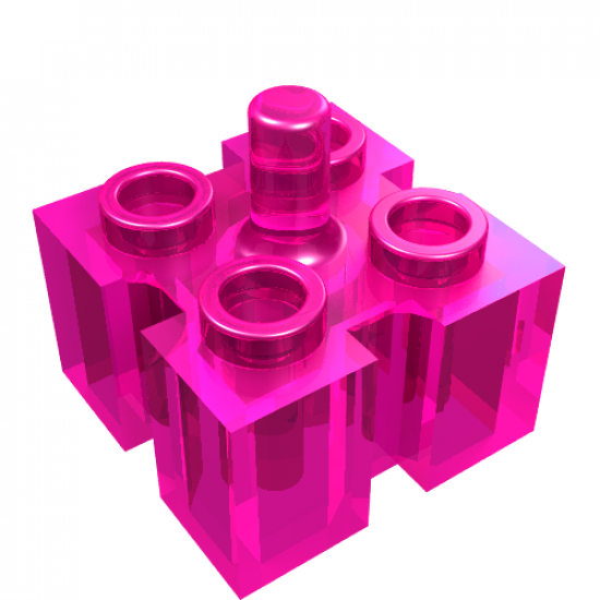 Brick, Modified 2 x 2 with Grooves and Top Peg