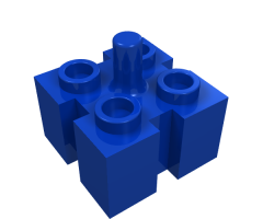 Brick, Modified 2 x 2 with Grooves and Top Peg