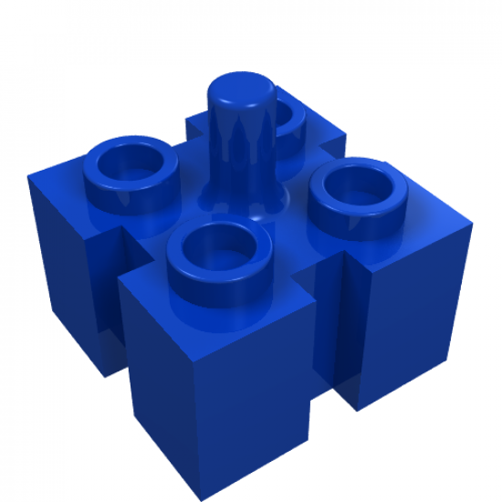 Brick, Modified 2 x 2 with Grooves and Top Peg