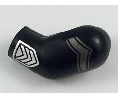 Arm, Left with Flat Silver Chevron and Silver Cuff Pattern