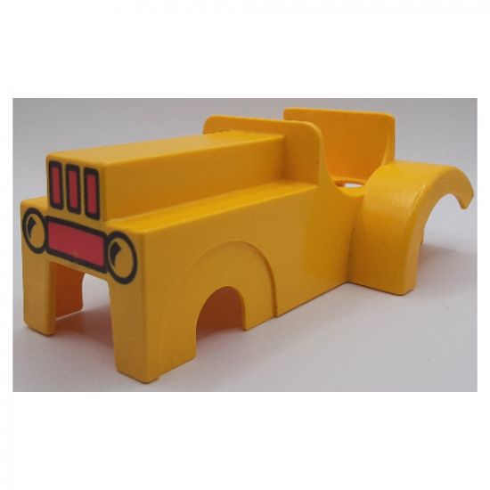 Duplo, Vehicle Car Body Tractor with Grille Pattern (fits over Car Base 2 x 6)