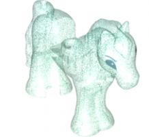 Horse with 1 x 1 Cutout, Silver Eyes Pattern
