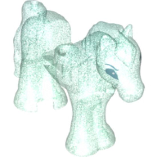 Horse with 1 x 1 Cutout, Silver Eyes Pattern
